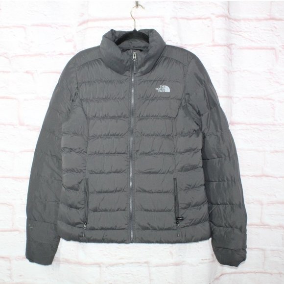 The North Face Jackets & Blazers - The North Face Gray Puffer Quilted Goose Down Insulated Jacket Size M
